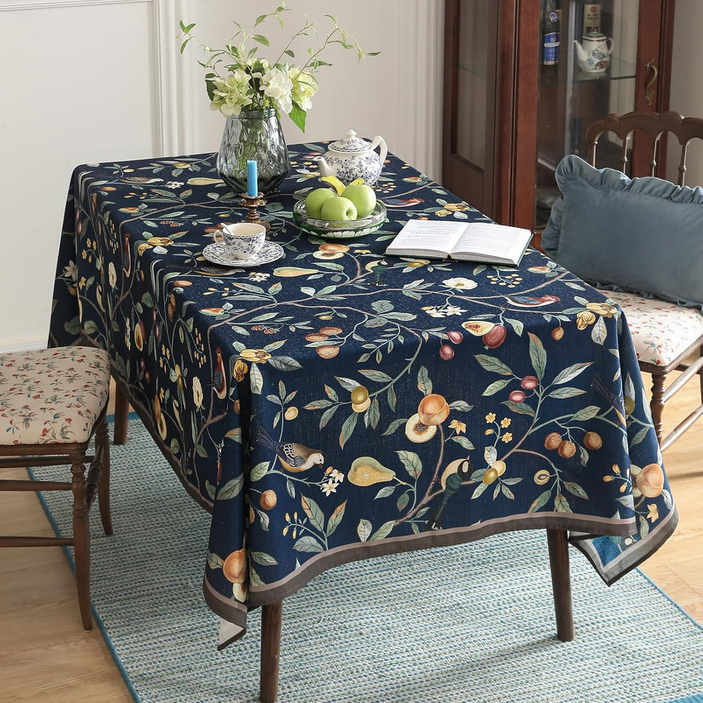 Rustic Blue Table Cover