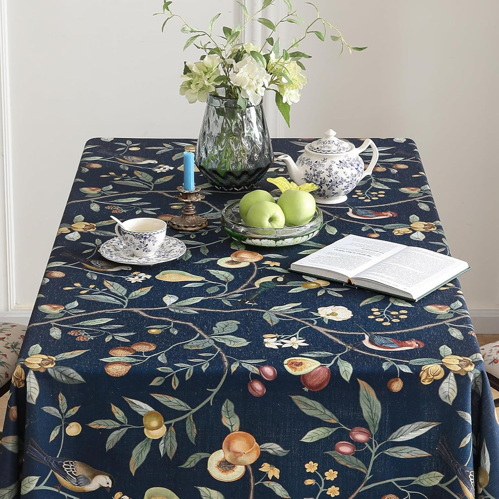 Rustic Blue Table Cover