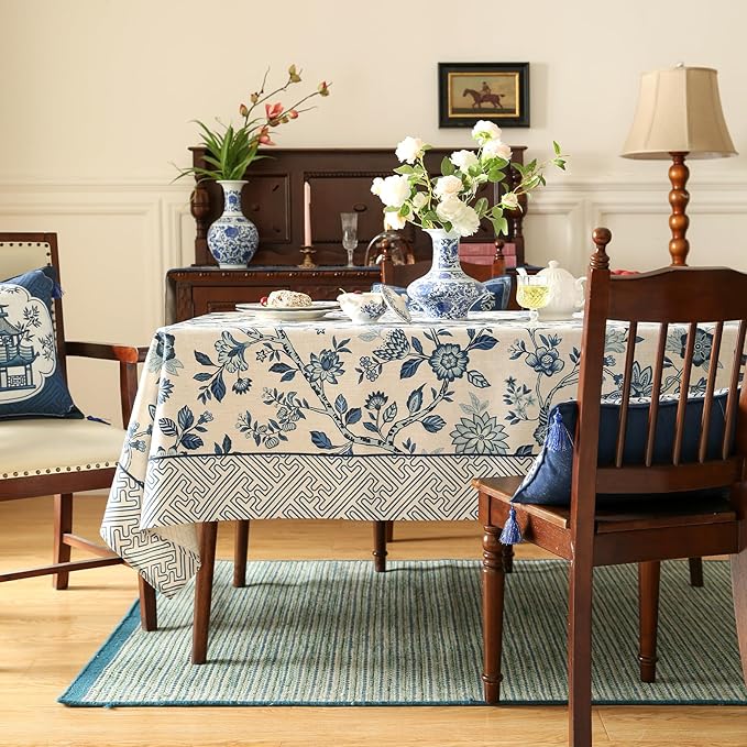 Mediterranean Blue Table Cover