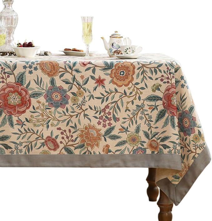 Vintage Floral Table Cover