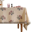 Linen Lattice Table Cover